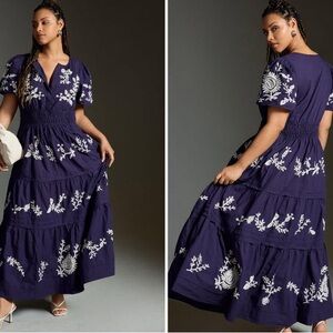 Brand New The Somerset Maxi Dress: Embroidered Edition size XXS